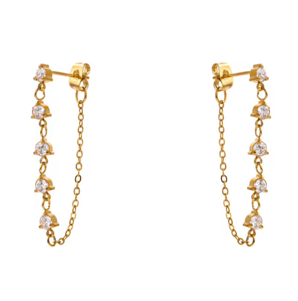 Jasmin Chain Earrings