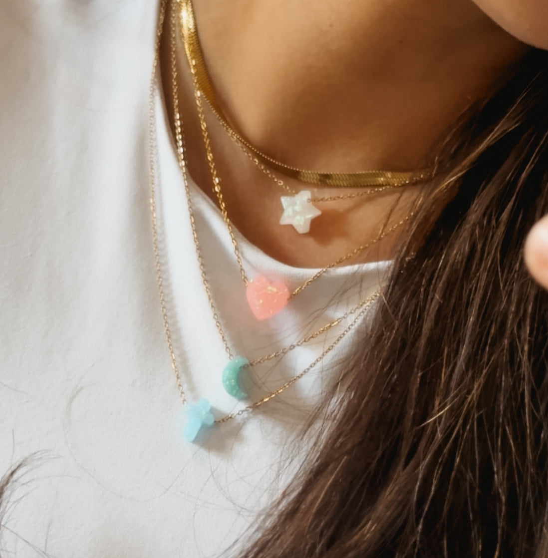 Opal Shape Necklace