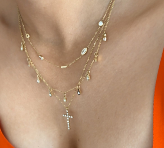 Cross Layered Necklace