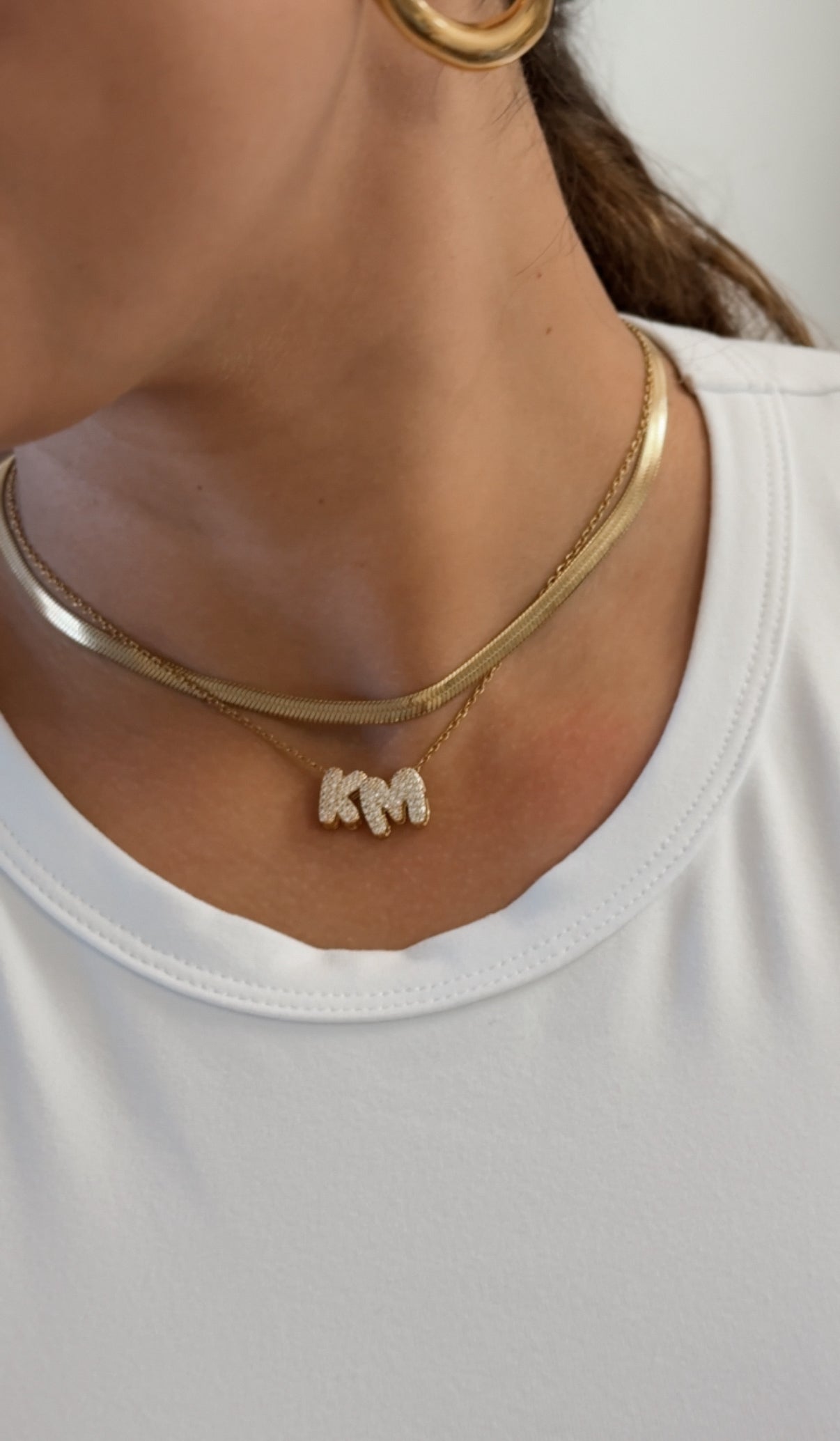 Mini Bubble Name Necklace