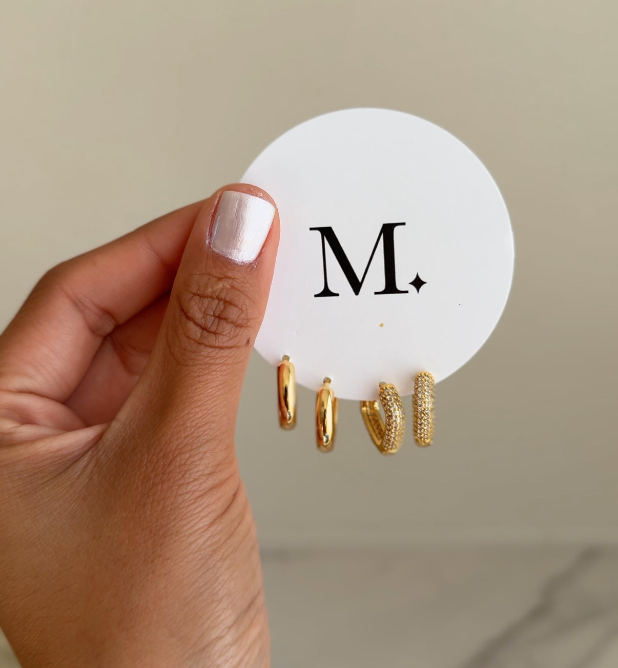 Dimond Hoop Set