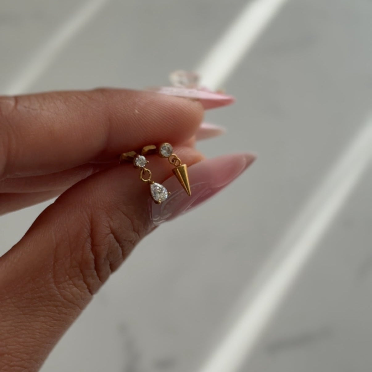 Clear Drop Stud