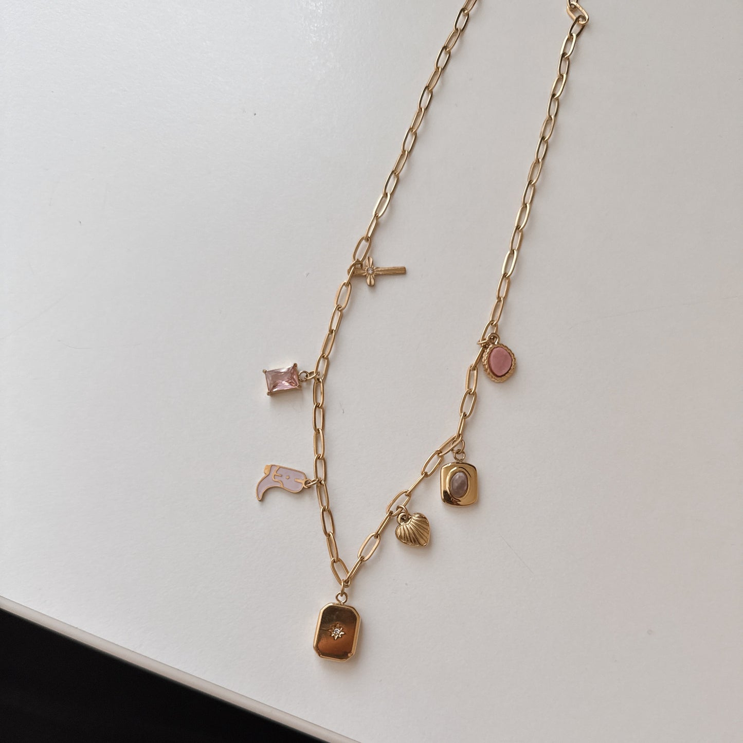 Pink Charms Necklace