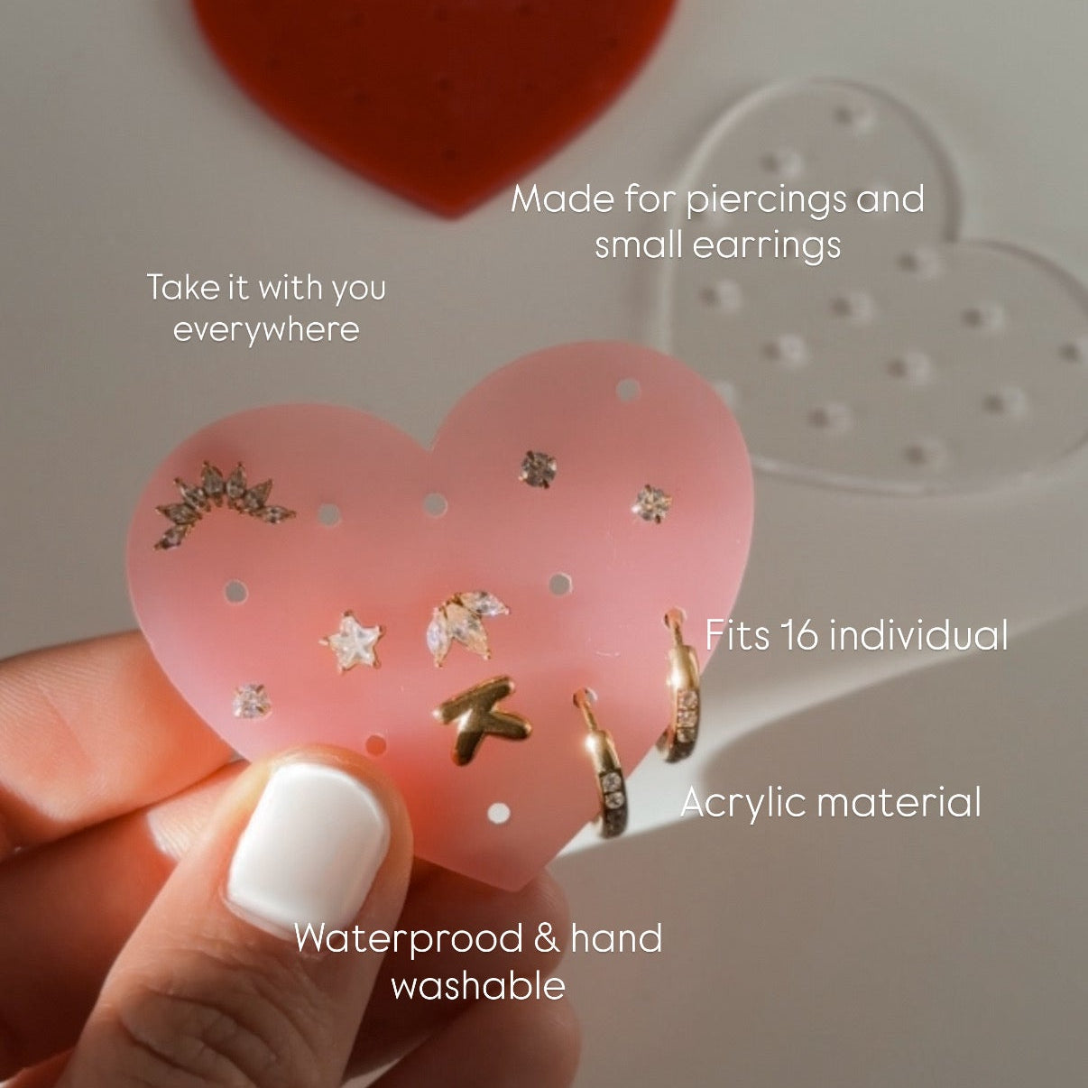 Heart Shape Earring Holder