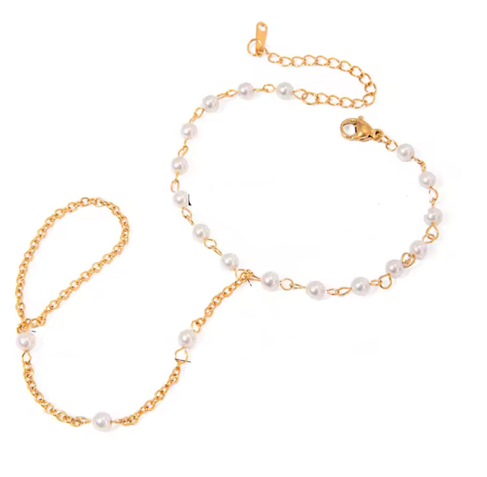 Pearls Hand Chain