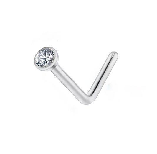 Flat Stone Nose Stud