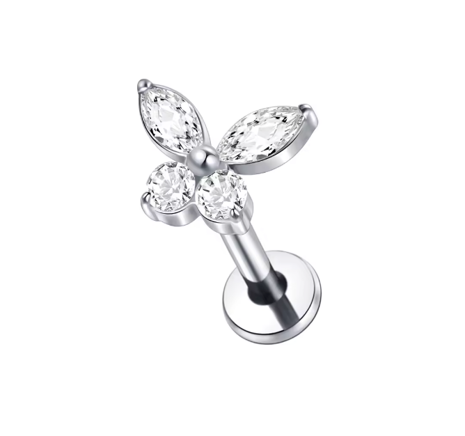 Dainty Butterfly Stud