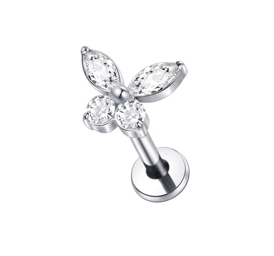 Dainty Butterfly Stud