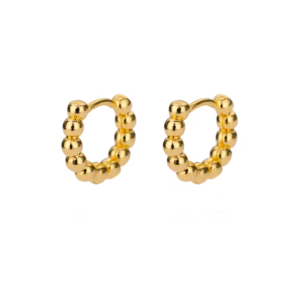 Small Beads Huggies