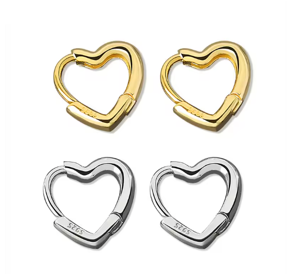 Heart Shape Huggies