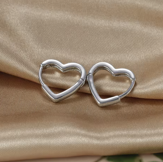 Heart Shape Huggies