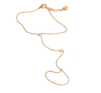 Two Stones Hand Chain
