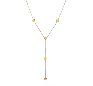 Full Hearts Drop Necklace