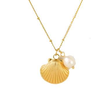 Golden Seashell Necklace