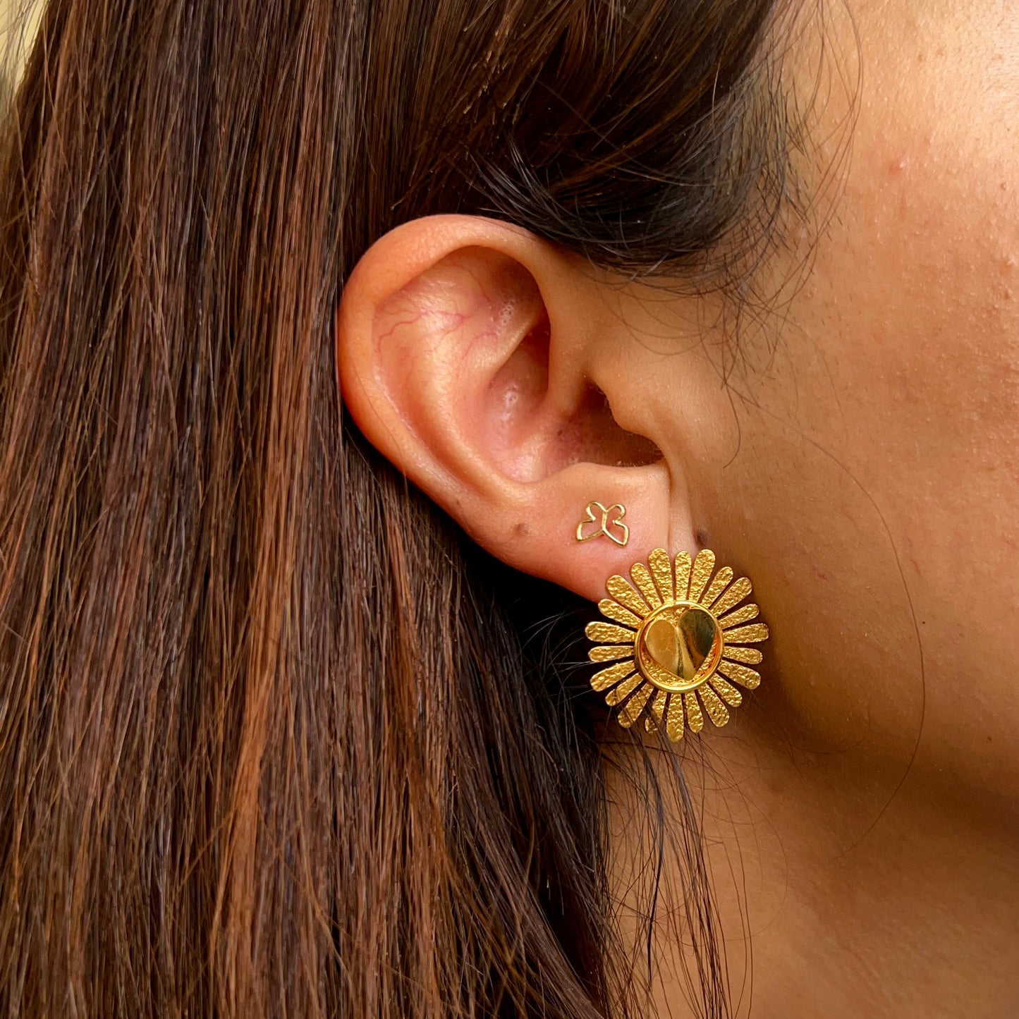 Butterfly Silhouette Stud