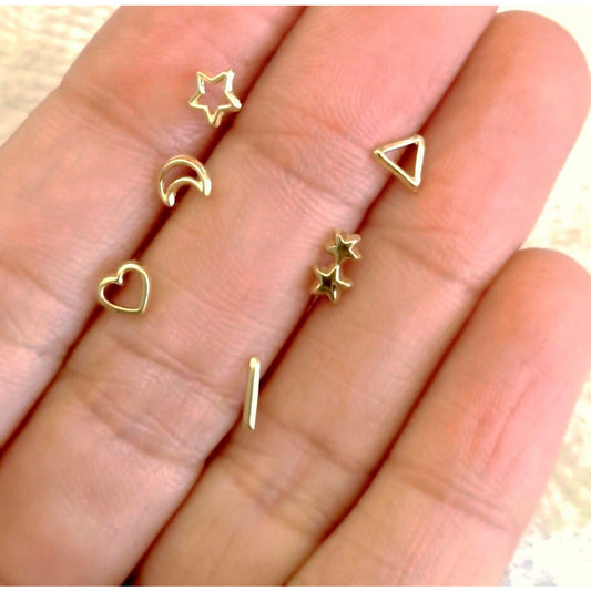 Triangle Silhouette Stud