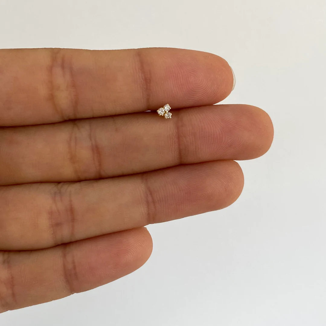 Crystal Trio Stud