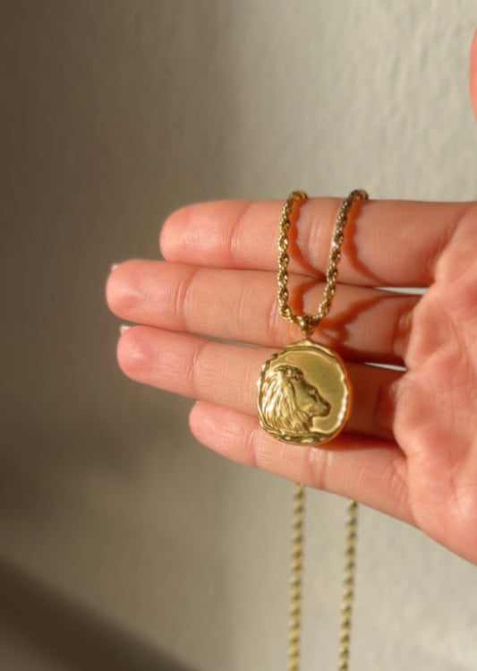 Zodiac Sign Medal Necklace