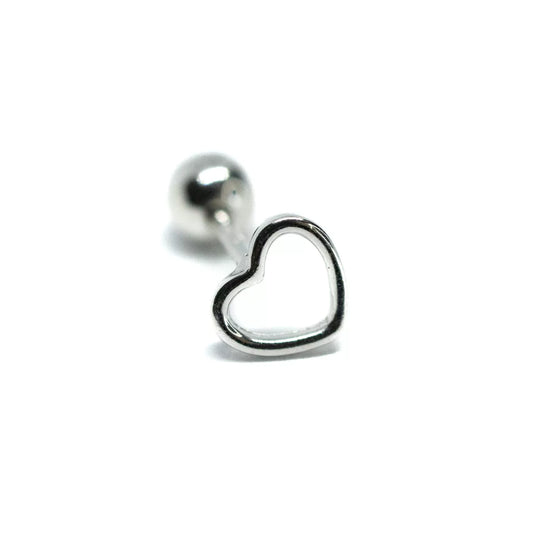 Heart Outline Stud