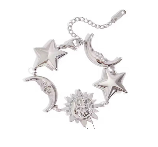 Silver Celestial Bracelet