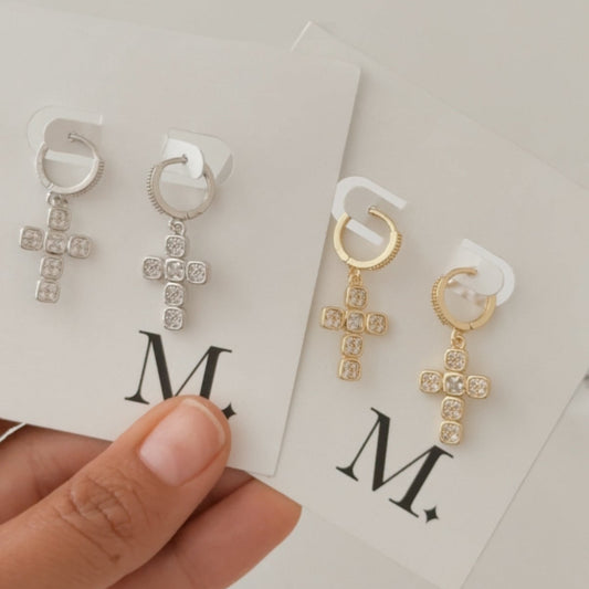 Chunky Cross Hoops