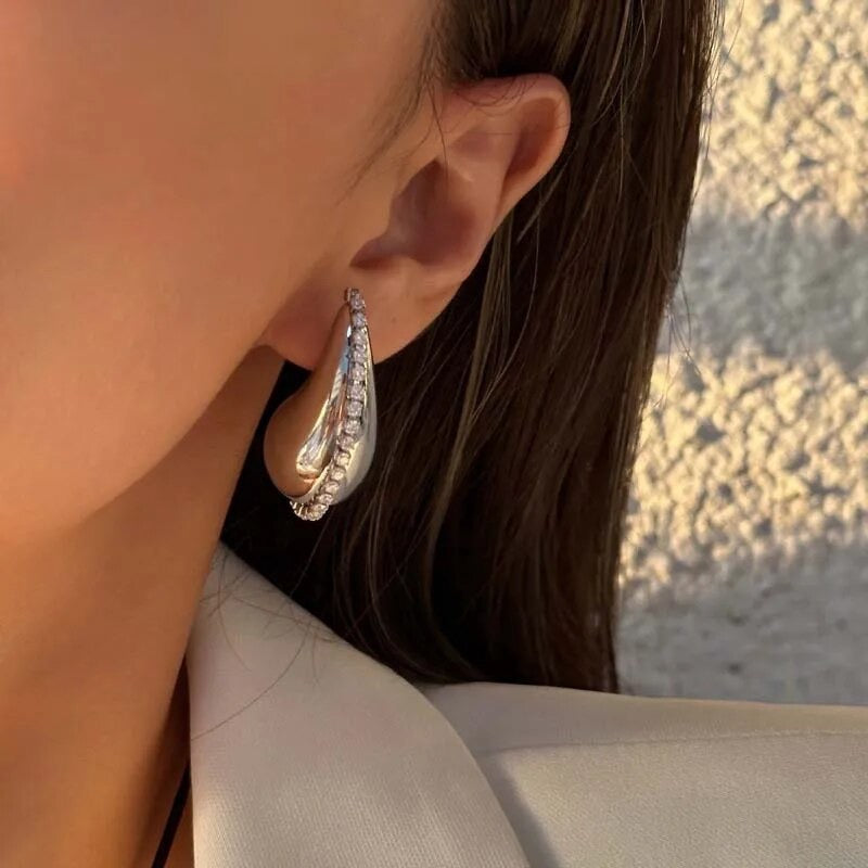 Zircon Drop Earrings