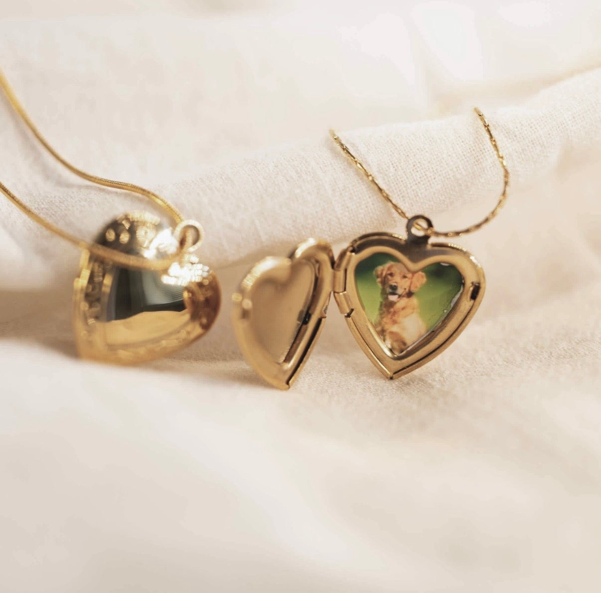 Sparkle Heart Locket Necklace (Medium)