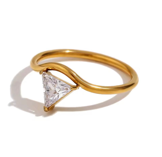 Triangle Cut Ring
