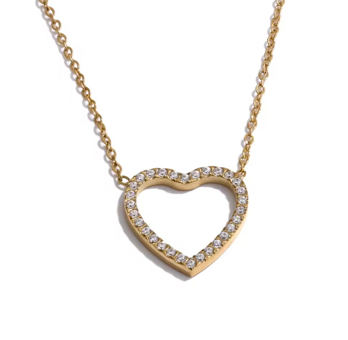 CZ Heart Shape Necklace
