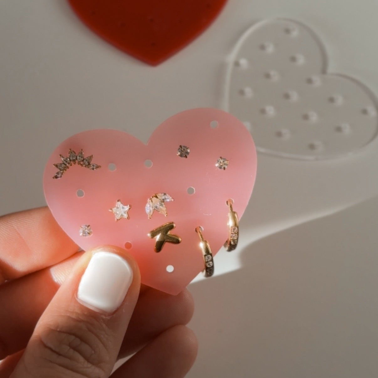 Heart Shape Earring Holder