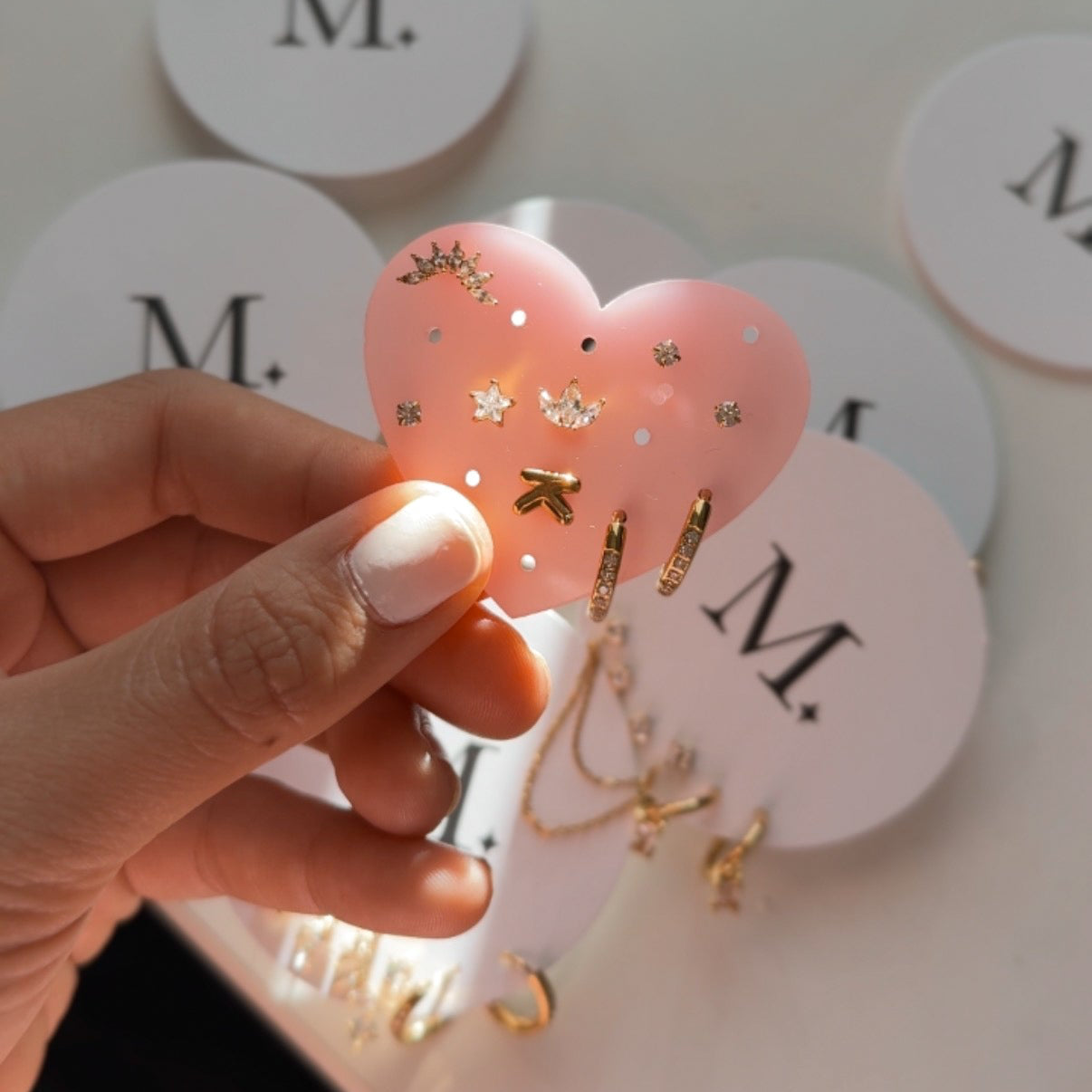 Heart Shape Earring Holder