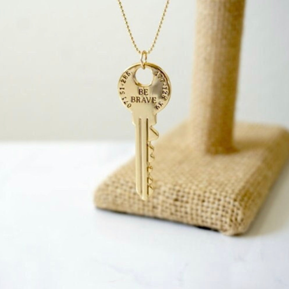 Be Brave Key Necklace