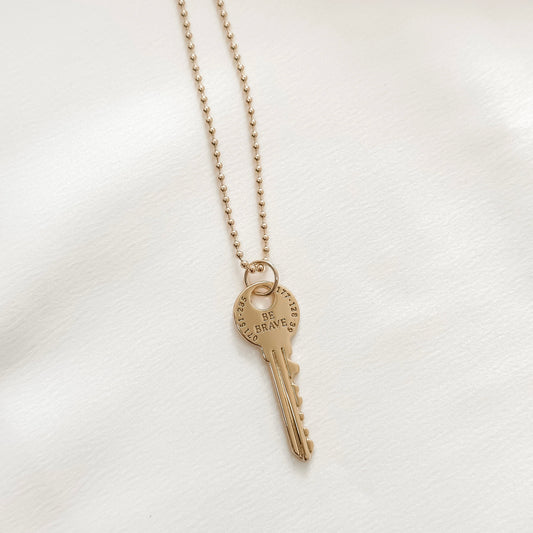 Be Brave Key Necklace