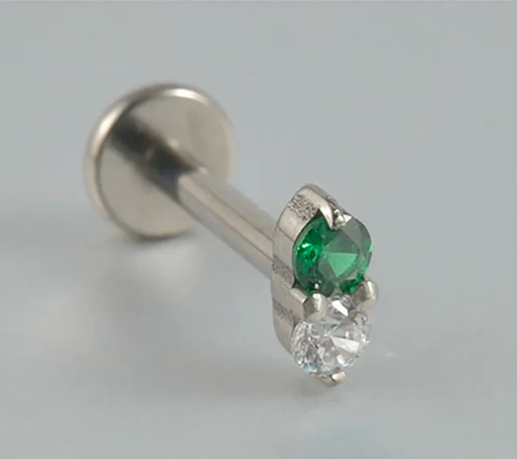 Green Stone Stud