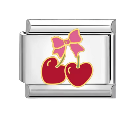 Cherries Bow Charm