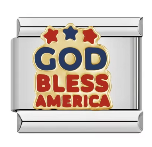 Bless America Charm