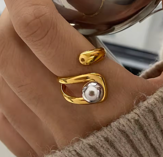 Silver Ball Ring