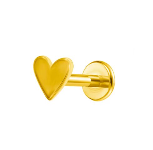 Plain Heart Stud
