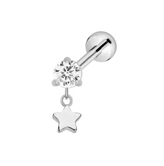 Plain Drop Star Stud