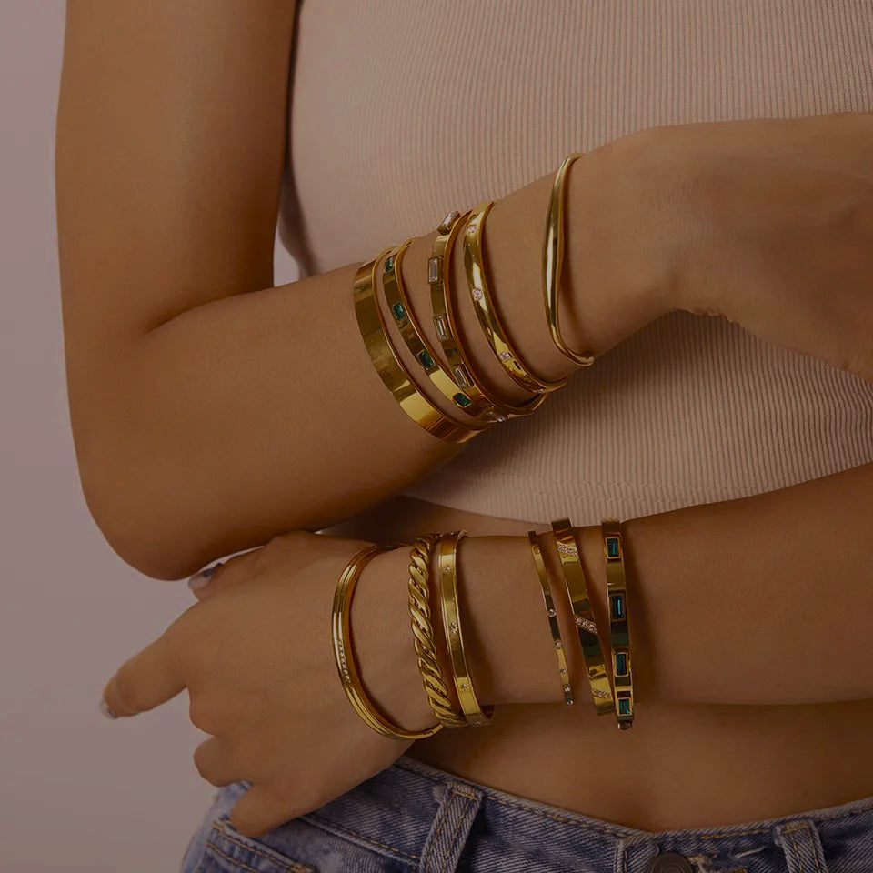 Golden Bangel Bracelets