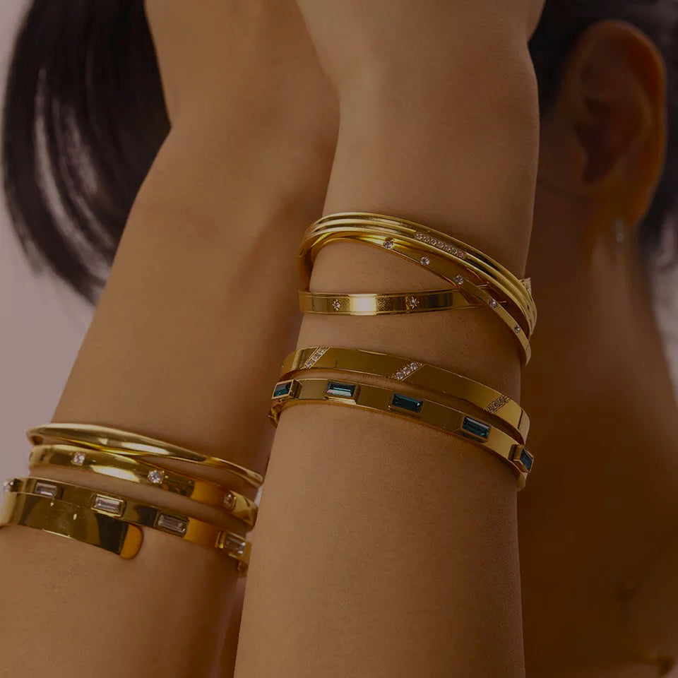 Golden Bangel Bracelets