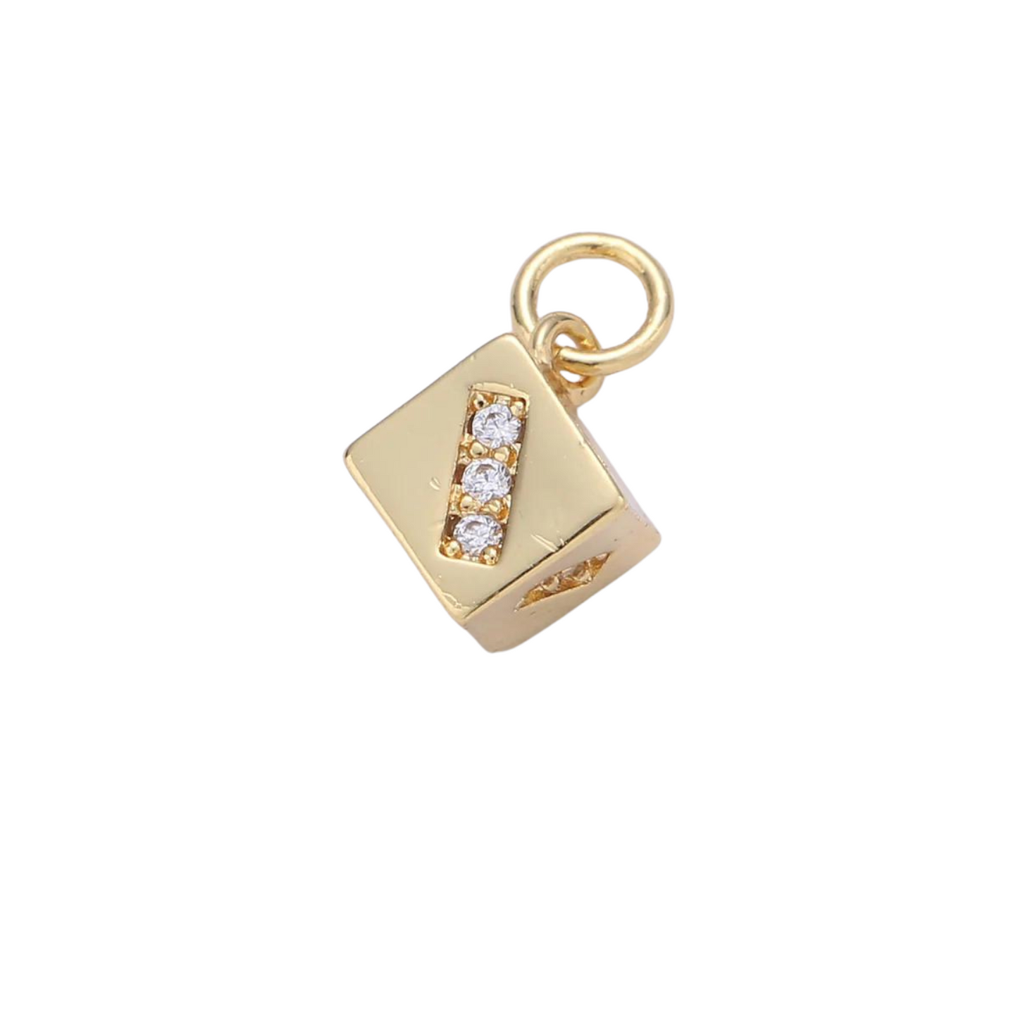 Gold Dice Charm