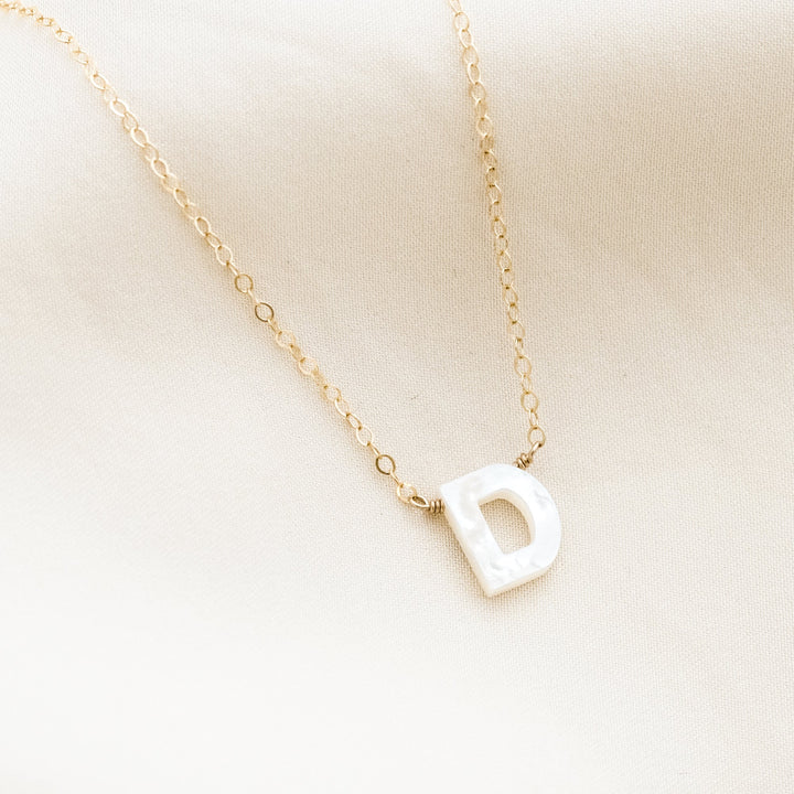 Pearl Initial Necklace