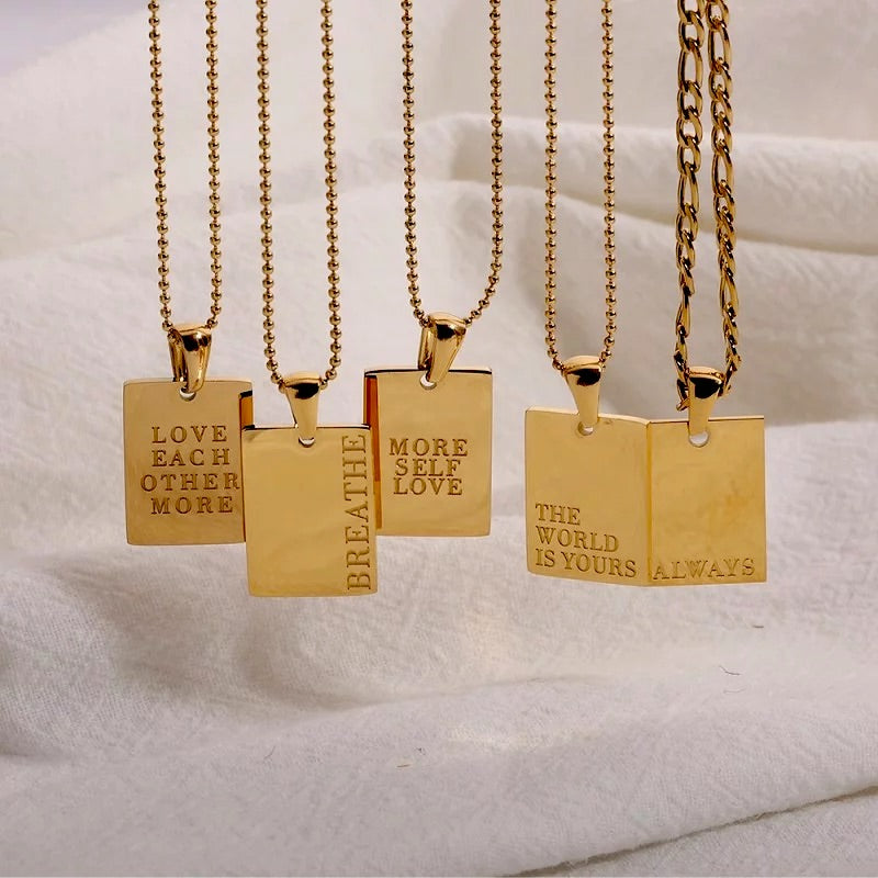 Say it Necklace