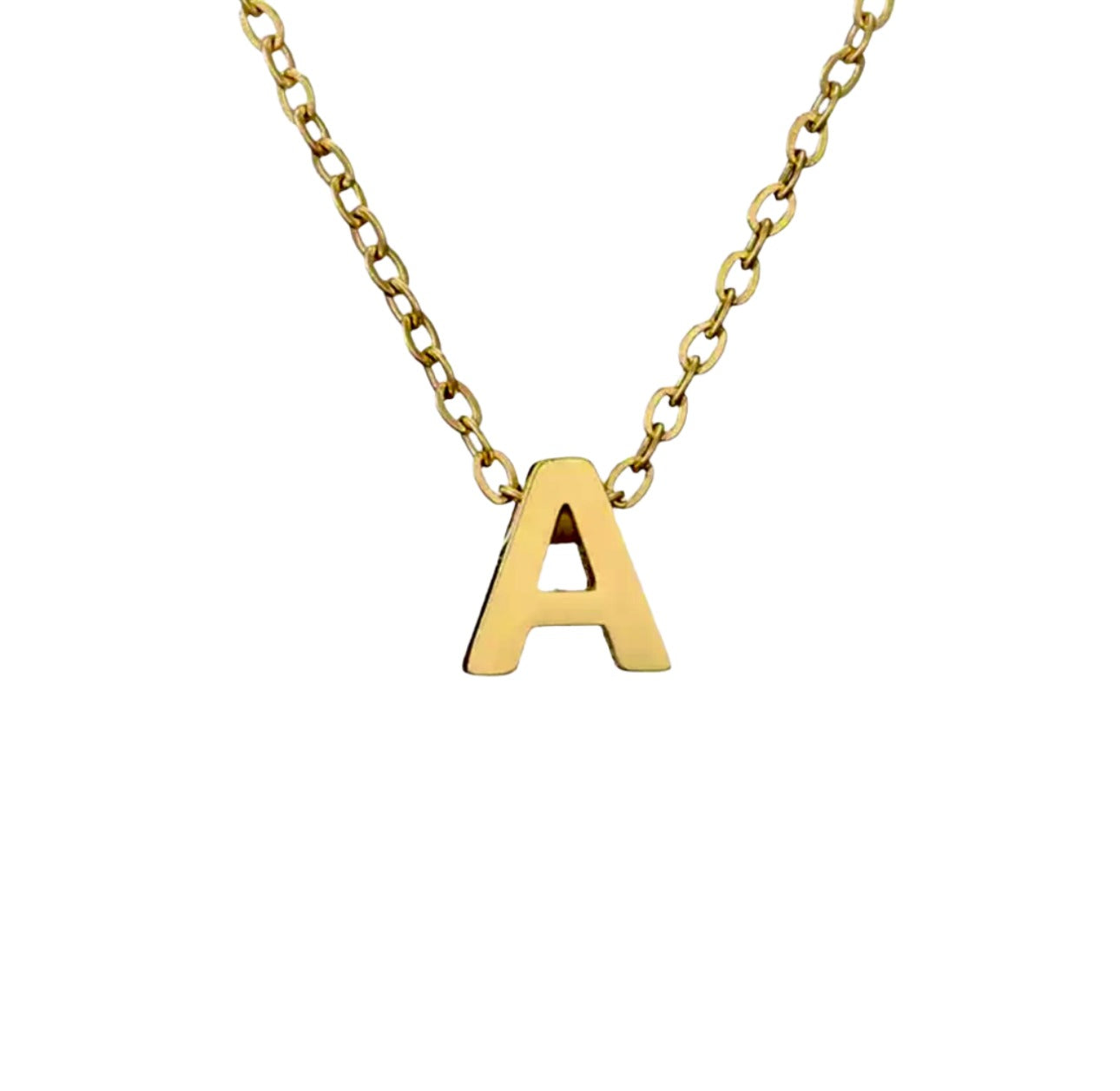 Plain Initial Necklace