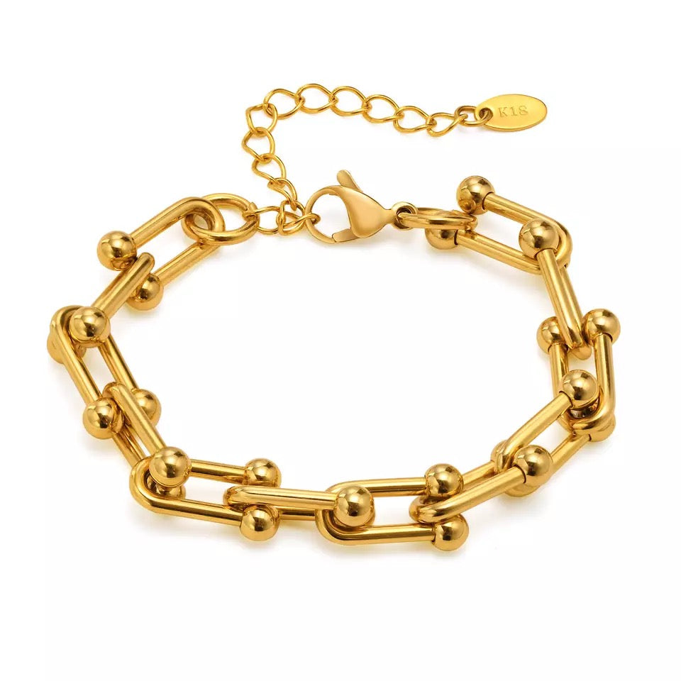 Horseshoe Chain Bracelet