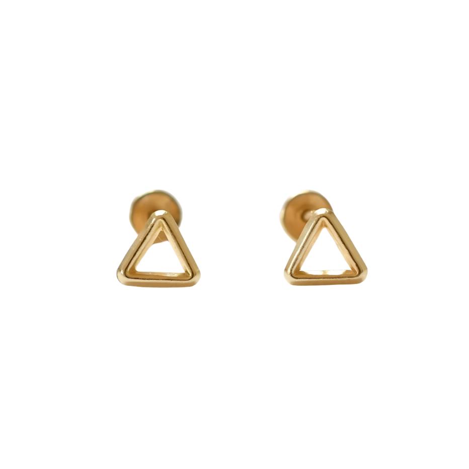 Triangle Silhouette Stud