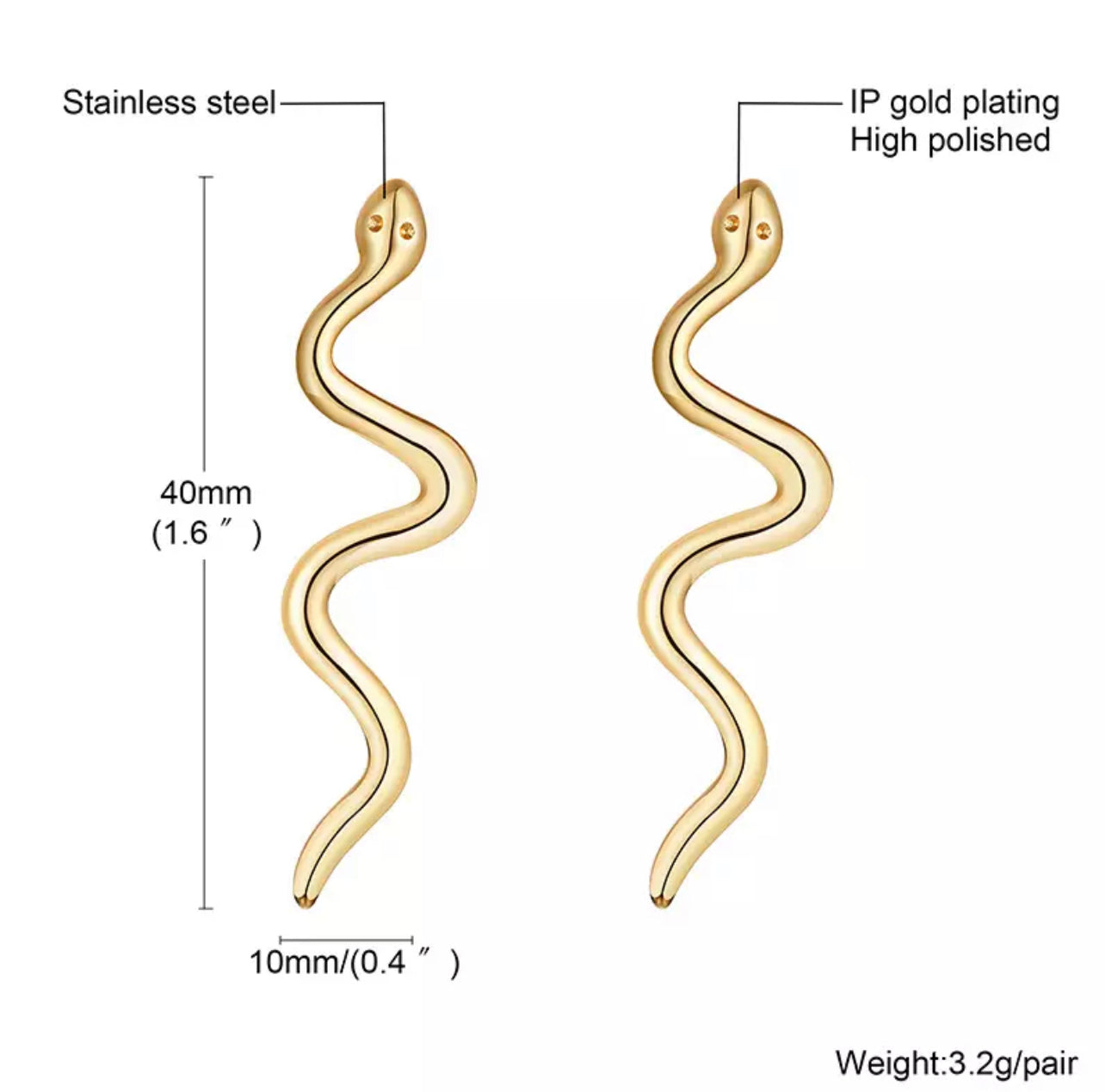 Snake Earrings