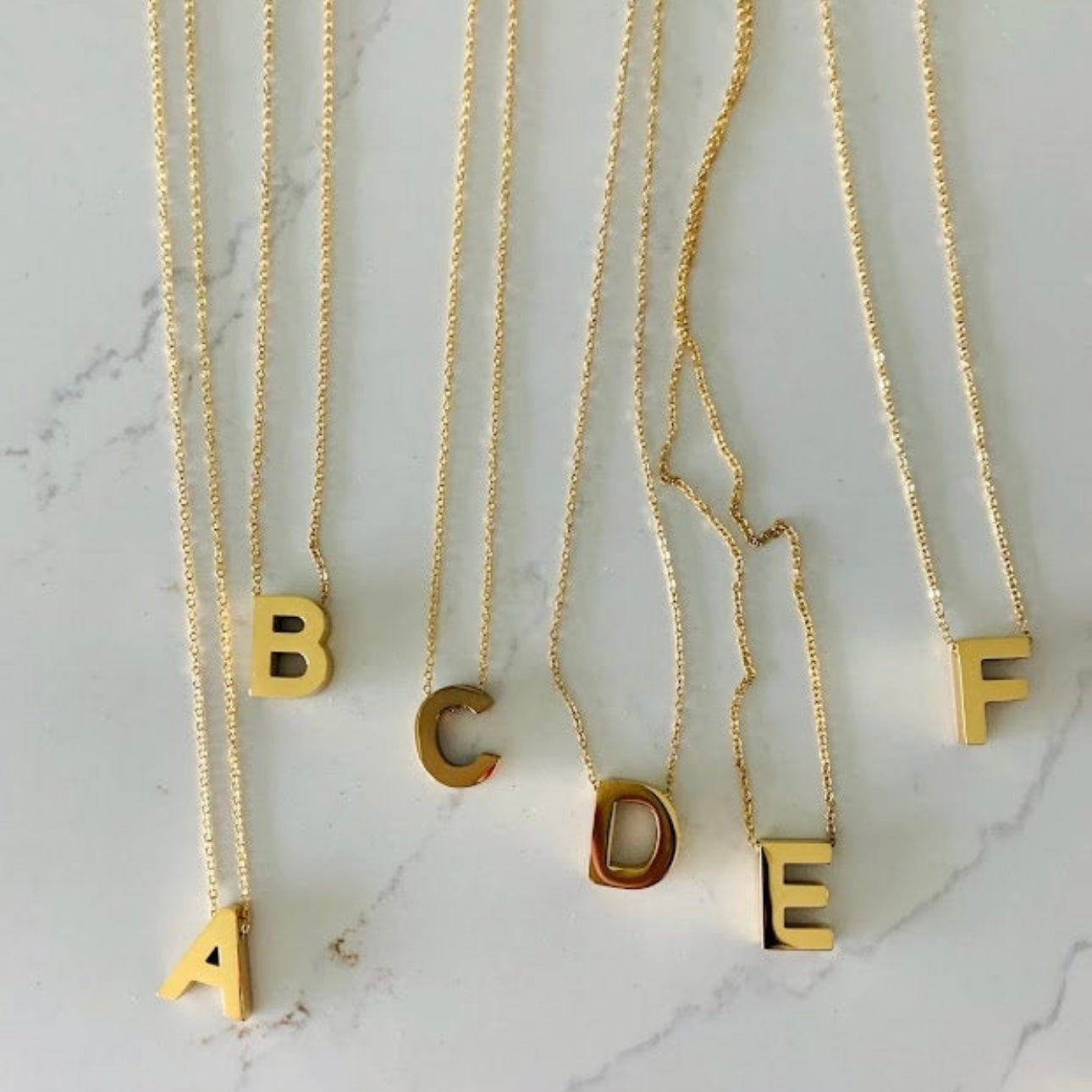 Plain Initial Necklace